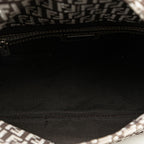 Fendi Zucchino Canvas Double Flap Shoulder Bag (SHG-C7qWAj)