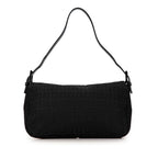 Fendi Zucchino Canvas Double Flap Shoulder Bag (SHG-CGy5Y0)