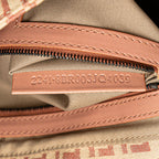 Fendi Zucchino Canvas Double Flap Shoulder Bag (SHG-LWyCwh)