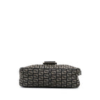 Fendi Zucchino Canvas Double Flap Shoulder Bag