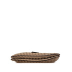 Fendi Zucchino Canvas Double Flap Shoulder Bag