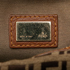 Fendi Zucchino Canvas F Charm Crossbody (SHG-7YMEk2)
