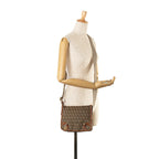 Fendi Zucchino Canvas F Charm Crossbody (SHG-7YMEk2)