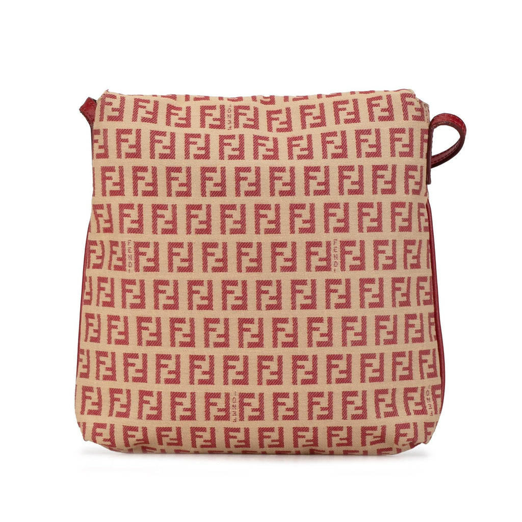 Fendi Zucchino Canvas Flap Crossbody (SHG-6lEiKI)