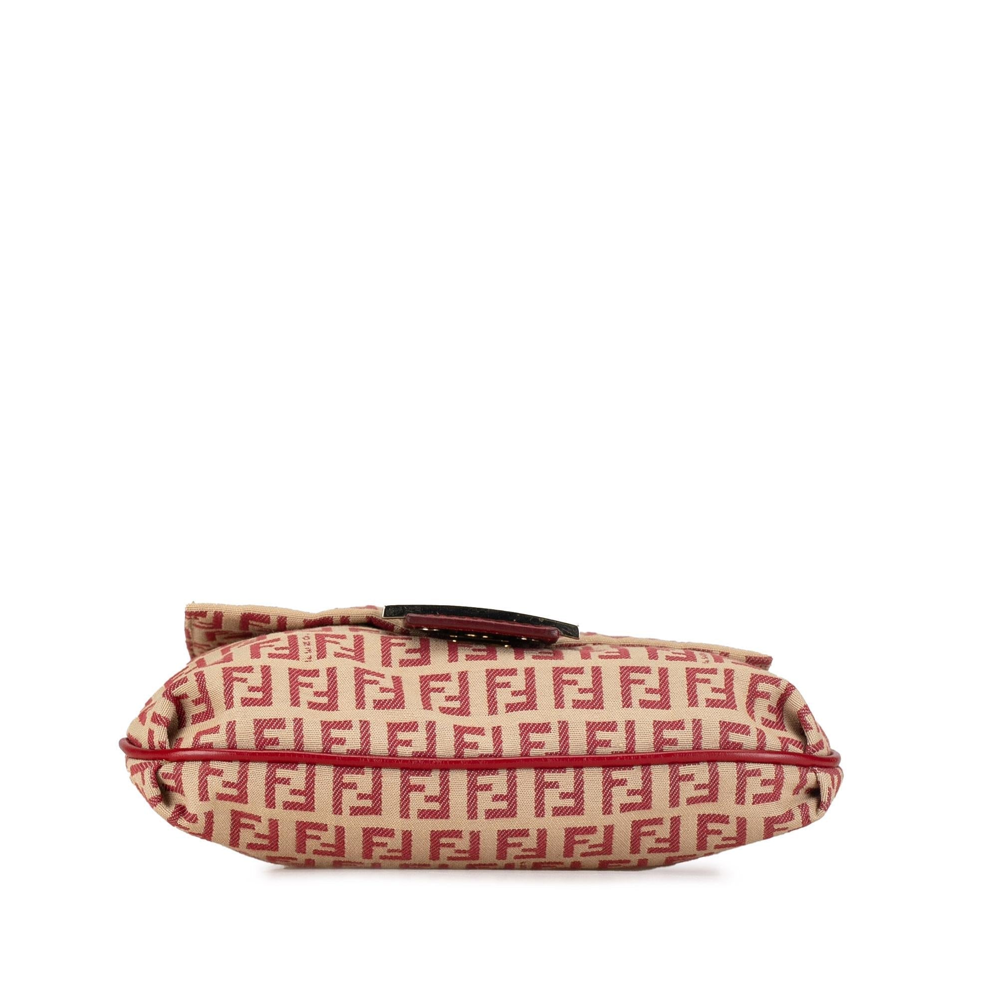 Fendi Zucchino Canvas Flap Crossbody (SHG-6lEiKI)