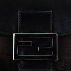 Fendi Zucchino Canvas Flap Shoulder Bag (SHG-lKn300)