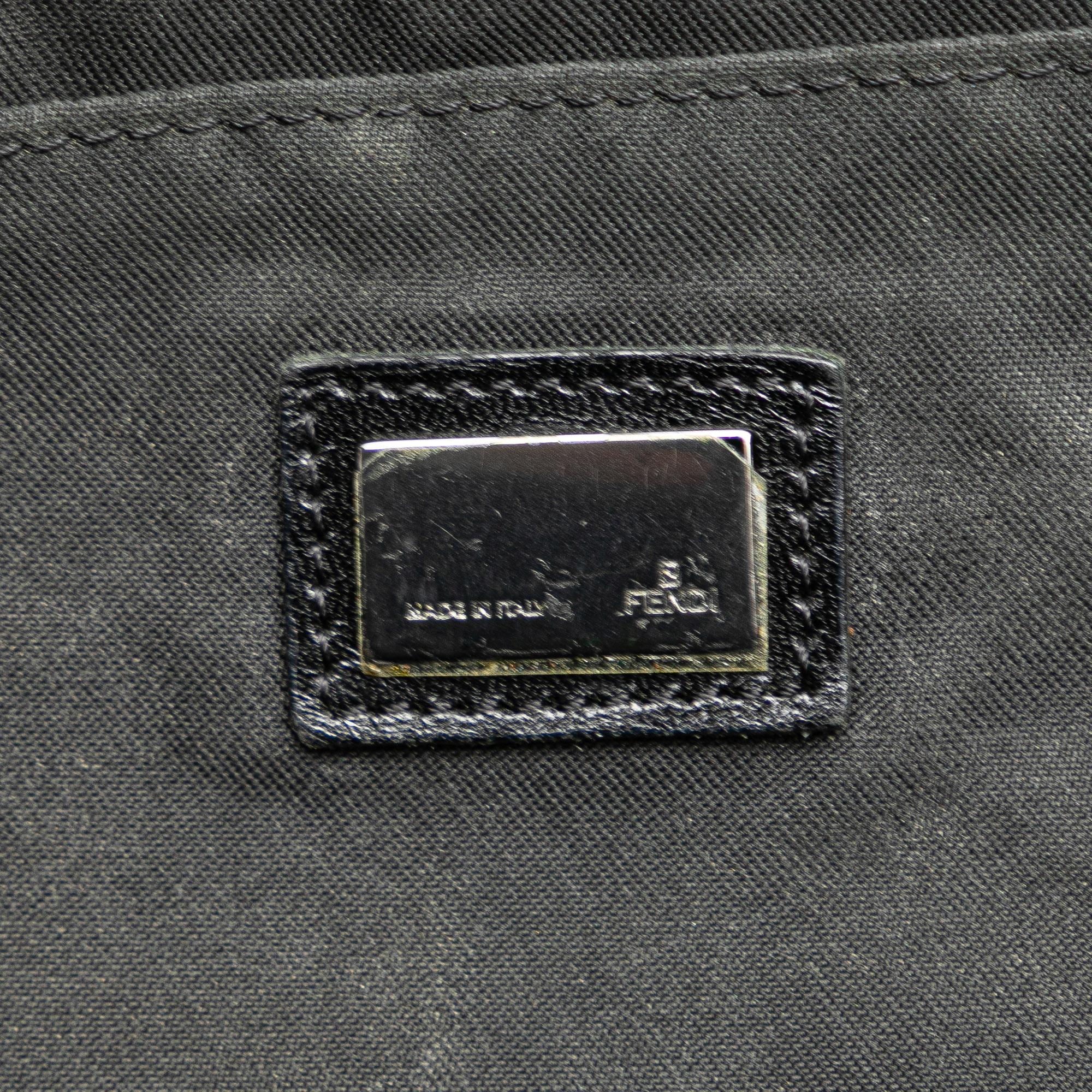 Fendi Zucchino Canvas Flap Shoulder Bag (SHG-lKn300)