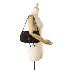 Fendi Zucchino Canvas Flap Shoulder Bag (SHG-lKn300)