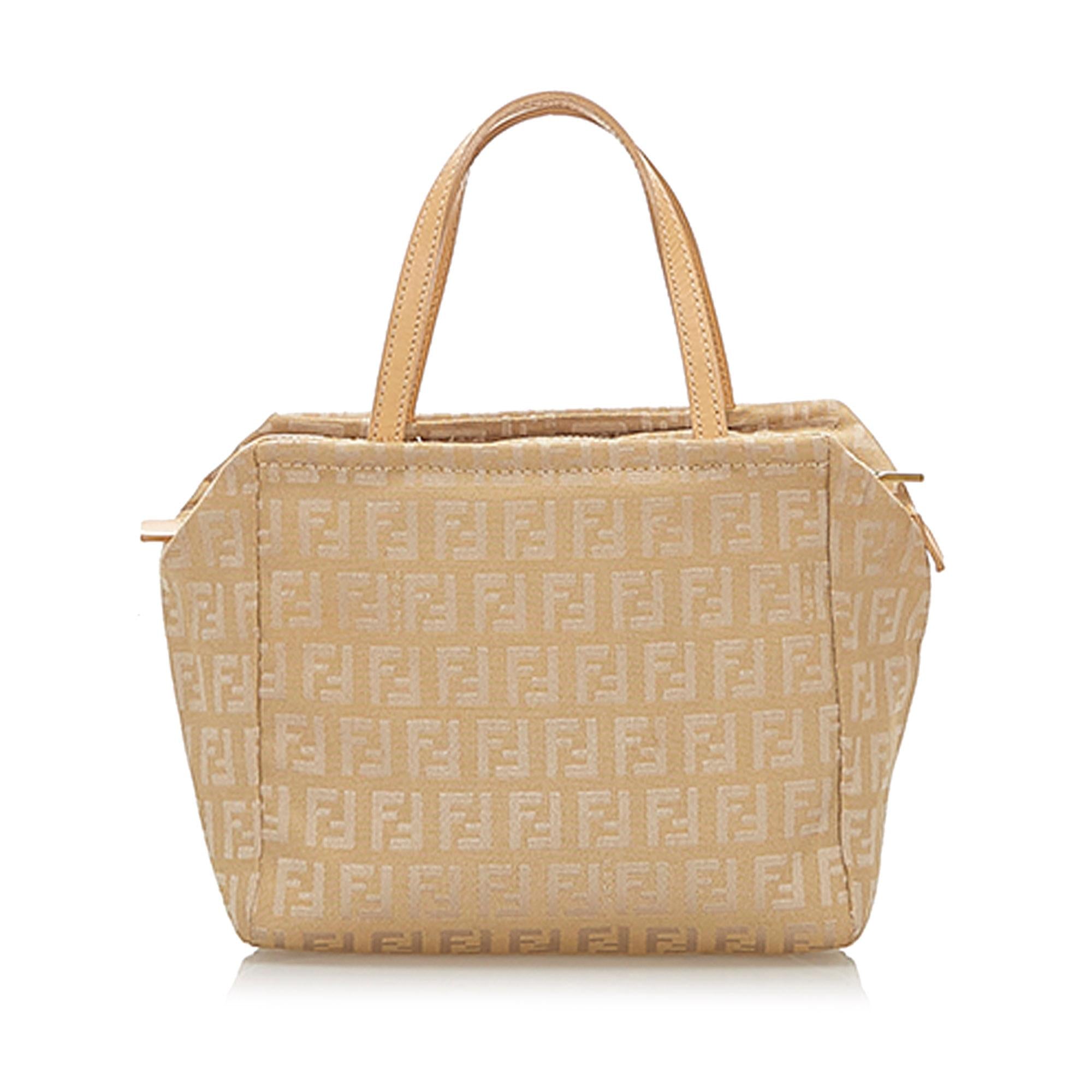 Fendi Zucchino Canvas Handbag (SHG-19093)