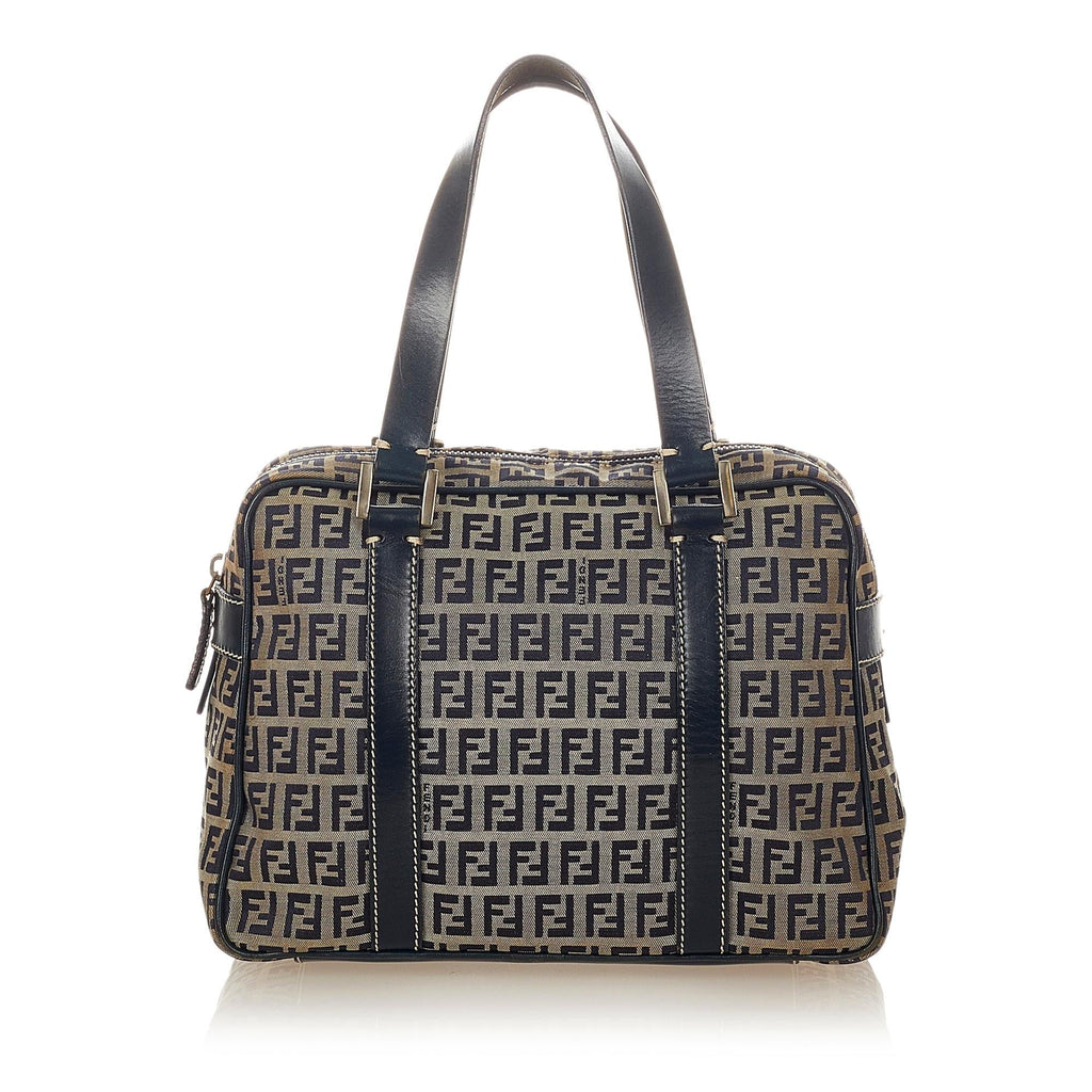 Fendi Zucchino Canvas Handbag (SHG-26622)