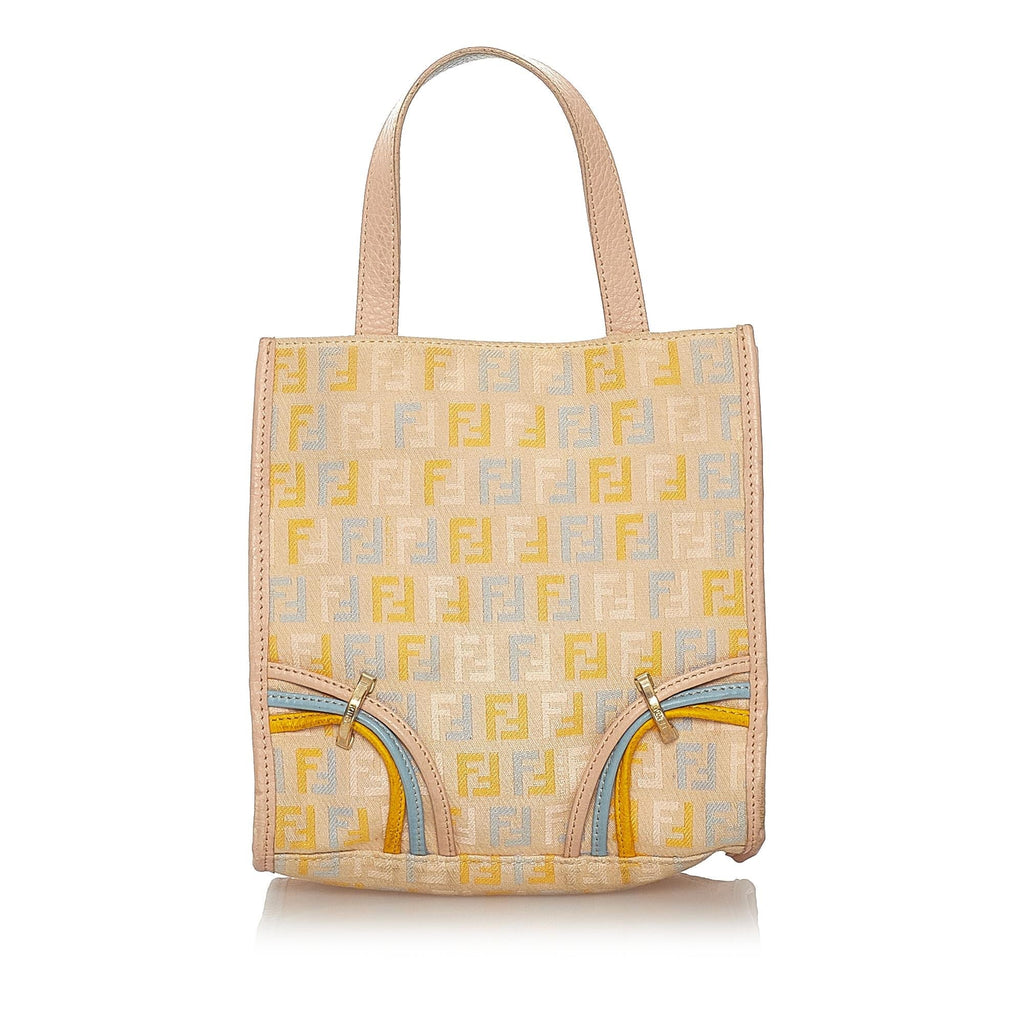 Fendi Zucchino Canvas Handbag (SHG-27279)
