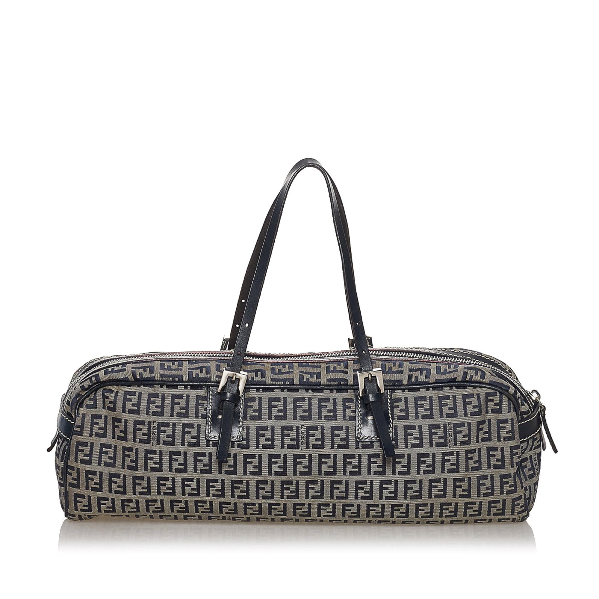 Fendi Zucchino Canvas Handbag (SHG-33440)