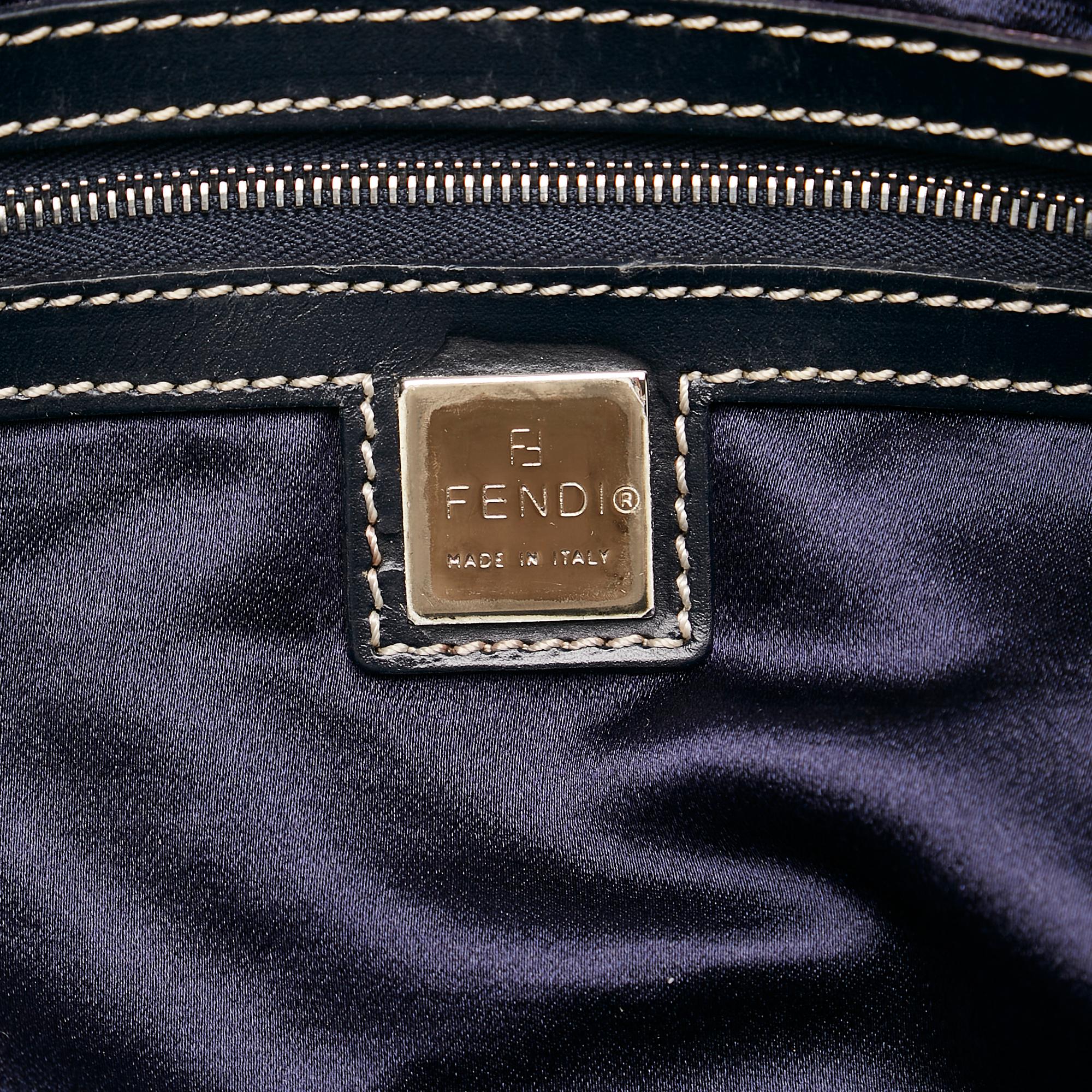 Fendi Zucchino Canvas Handbag (SHG-33440)