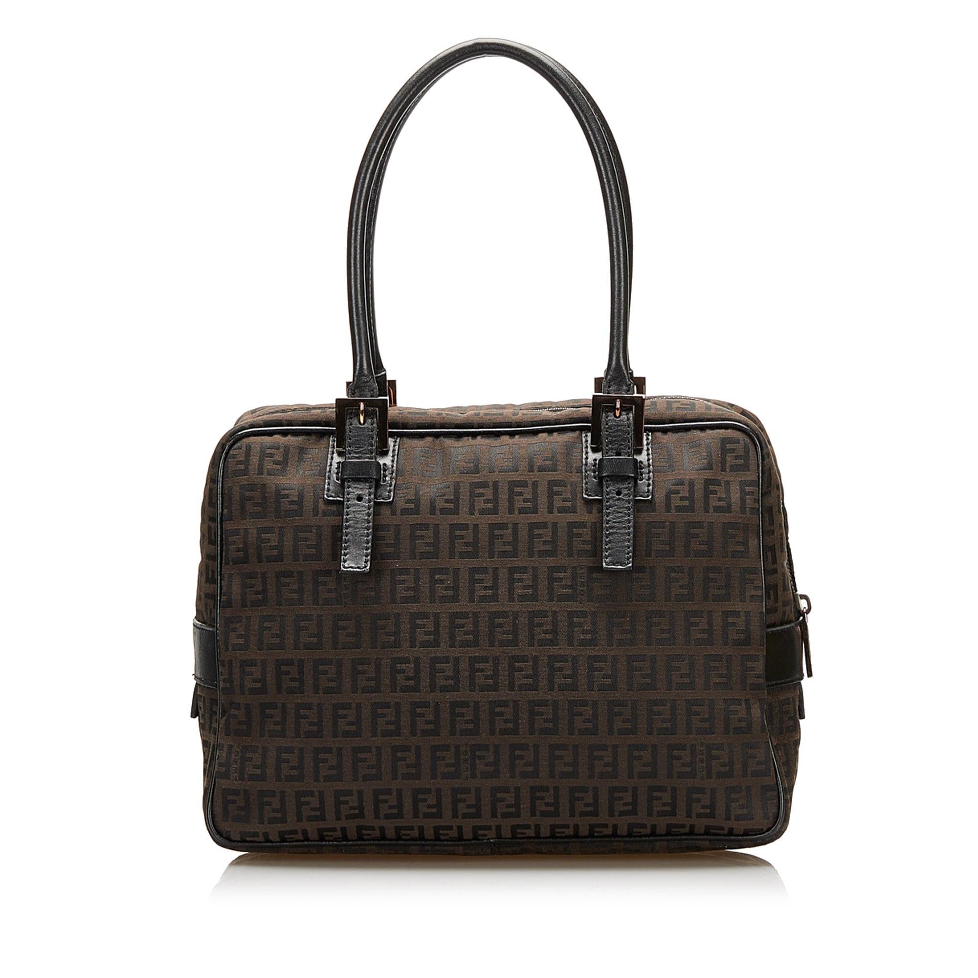 Fendi Zucchino Canvas Handbag (SHG-35931)