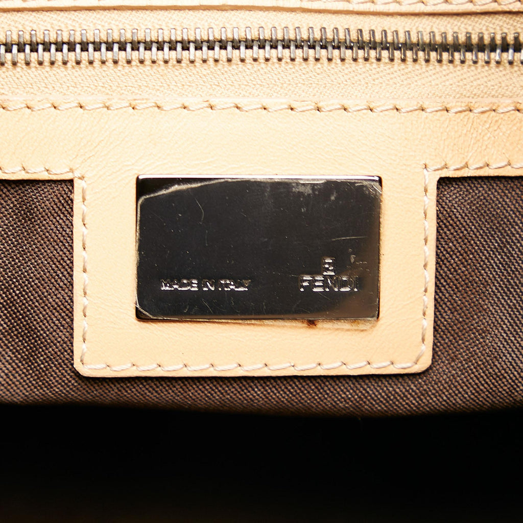 Fendi Zucchino Canvas Mamma Forever Shoulder Bag (SHG-36065)