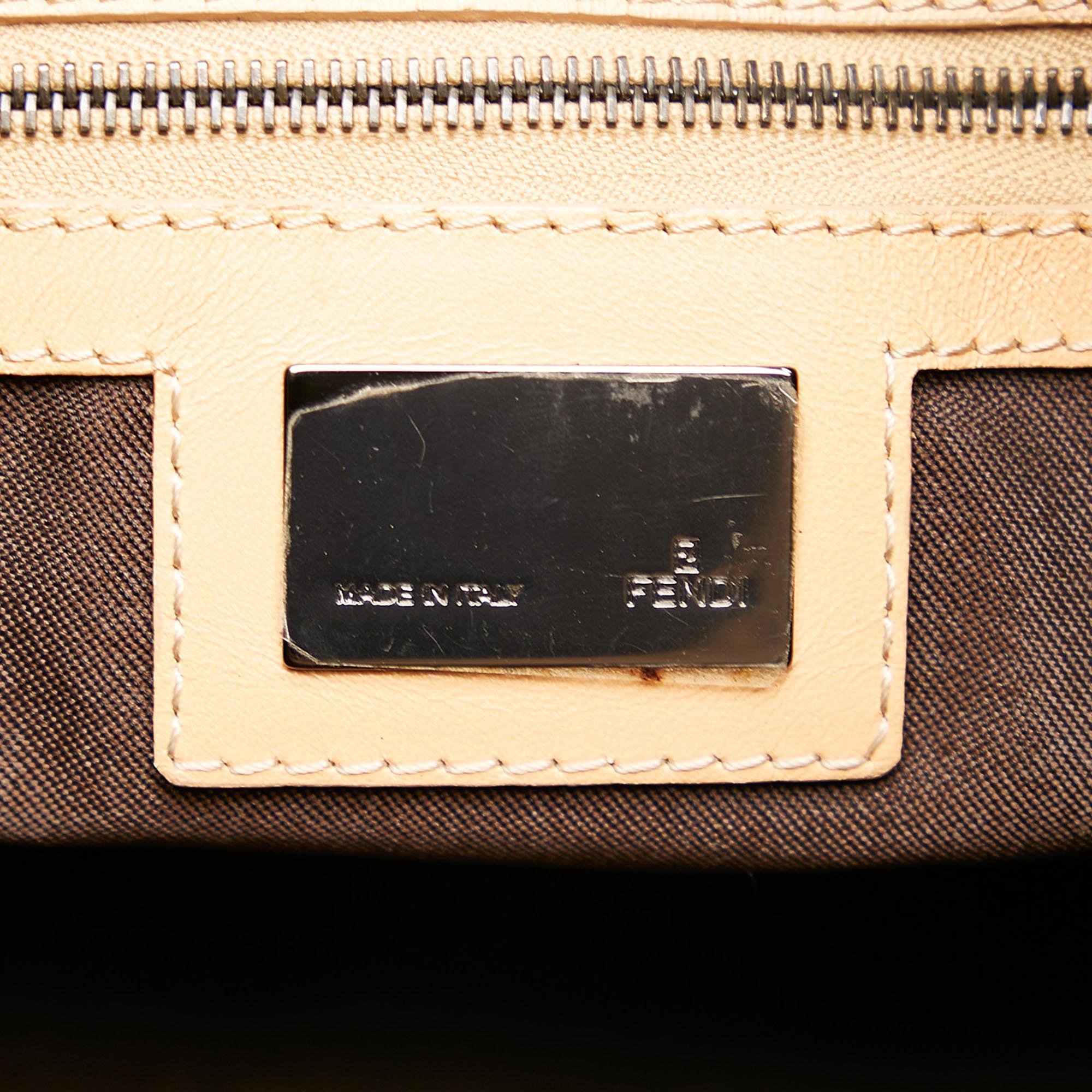 Fendi Zucchino Canvas Mamma Forever Shoulder Bag (SHG-36065)