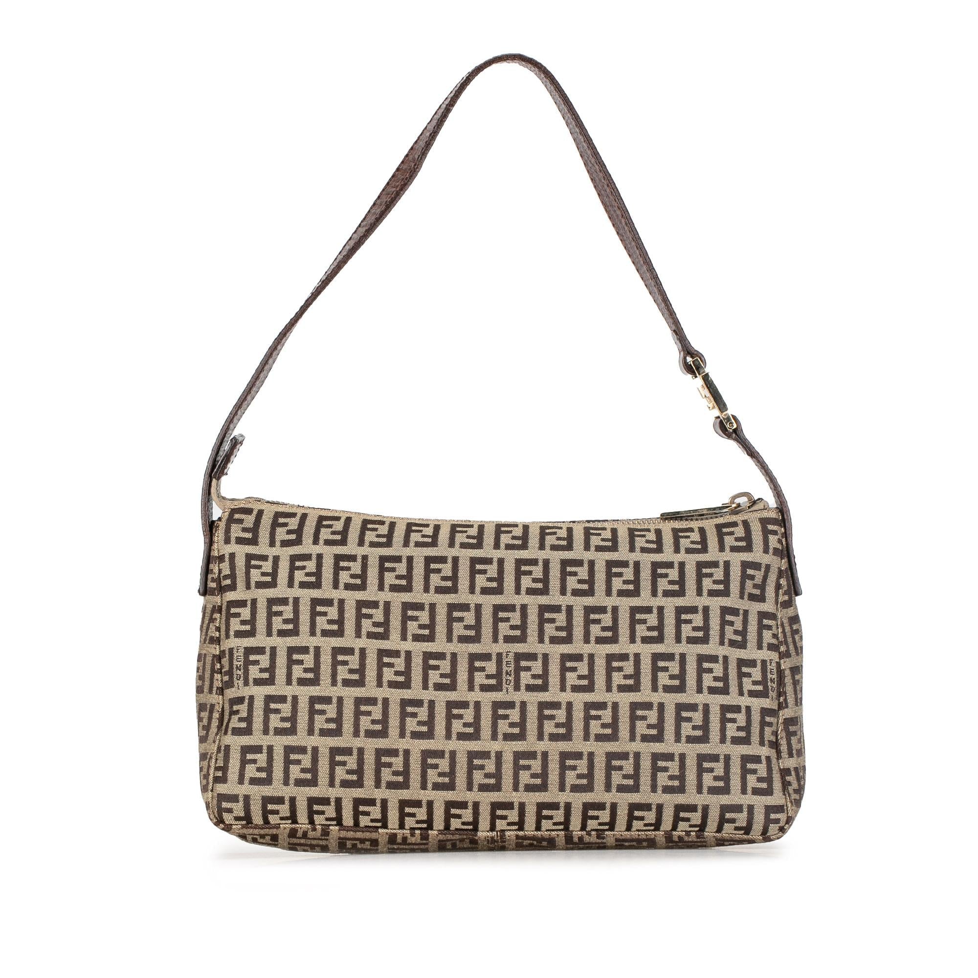 Fendi Zucchino Canvas Pochette (SHG-TSIgaH)