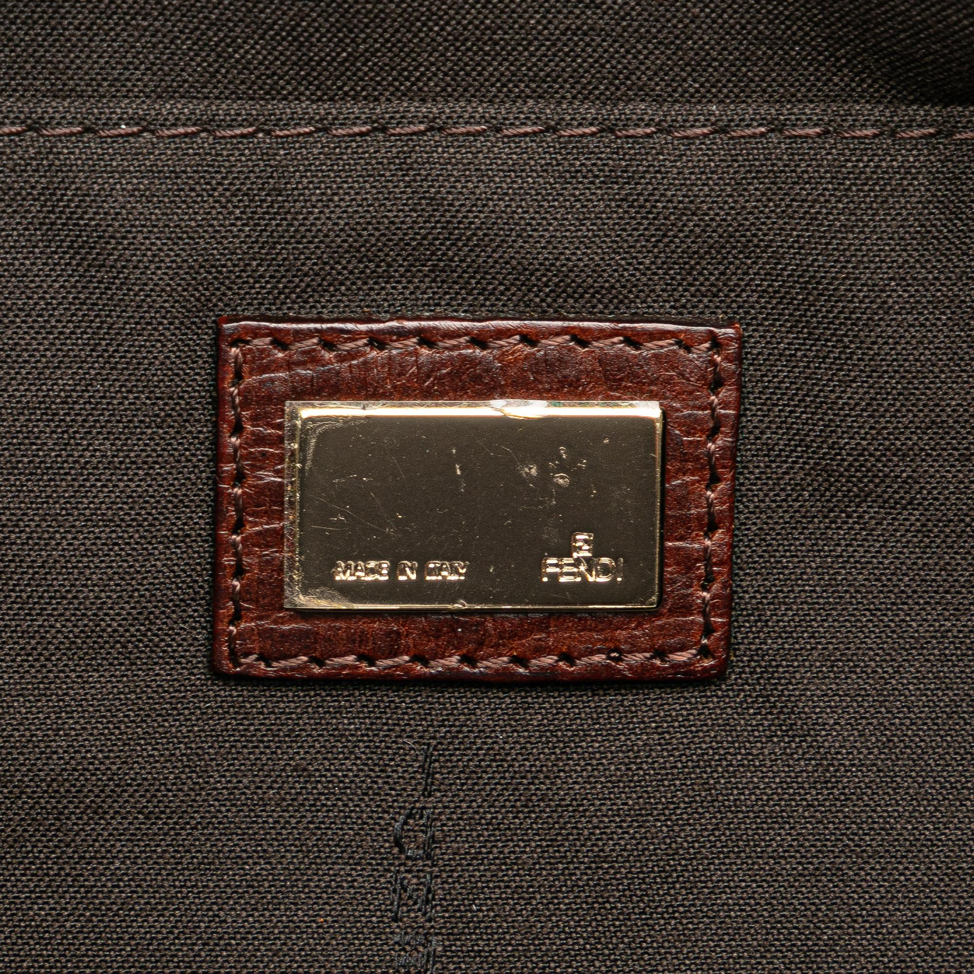 Fendi Zucchino Canvas Pochette (SHG-TSIgaH)