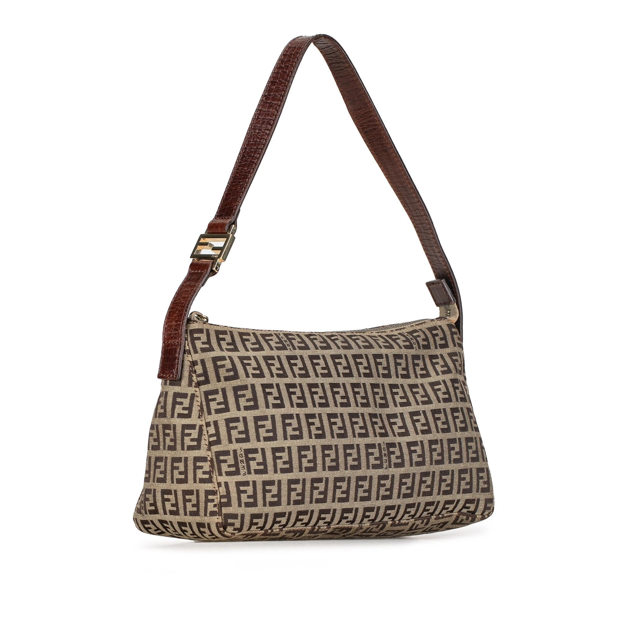 Fendi Zucchino Canvas Pochette (SHG-TSIgaH)