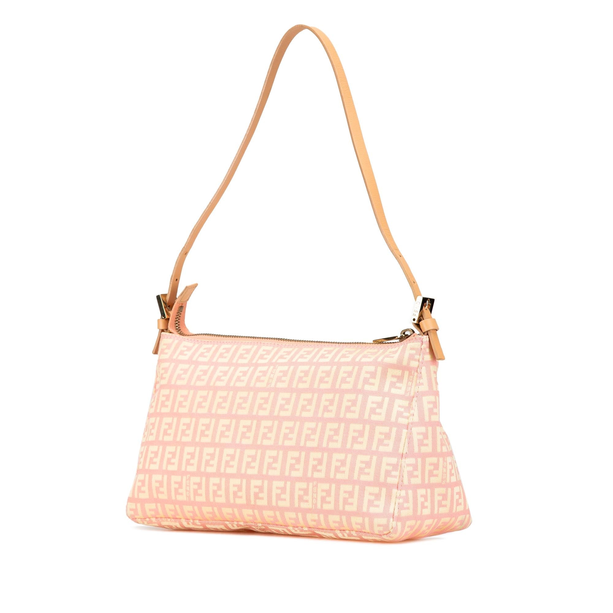 Fendi Zucchino Canvas Pochette (SHG-GpcOcy)