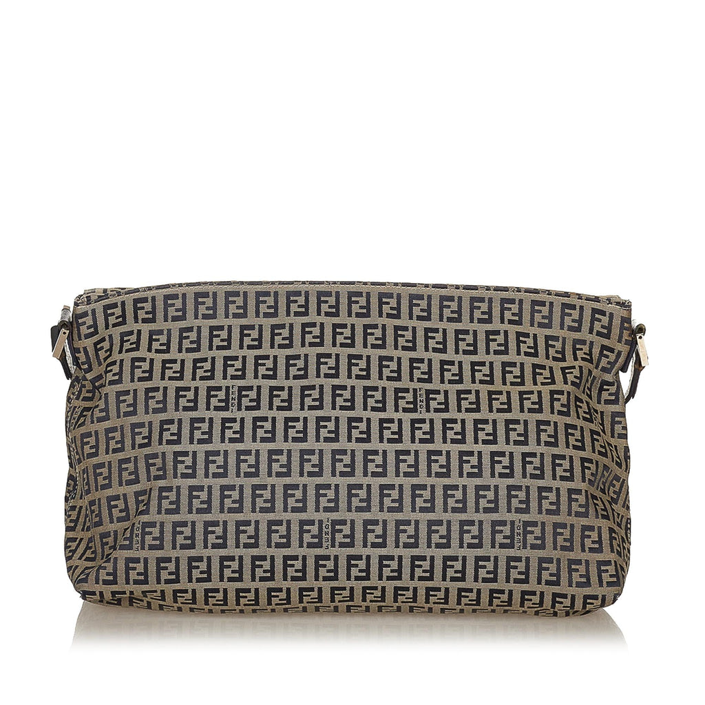Fendi Zucchino Canvas Shoulder Bag (SHG-27596)