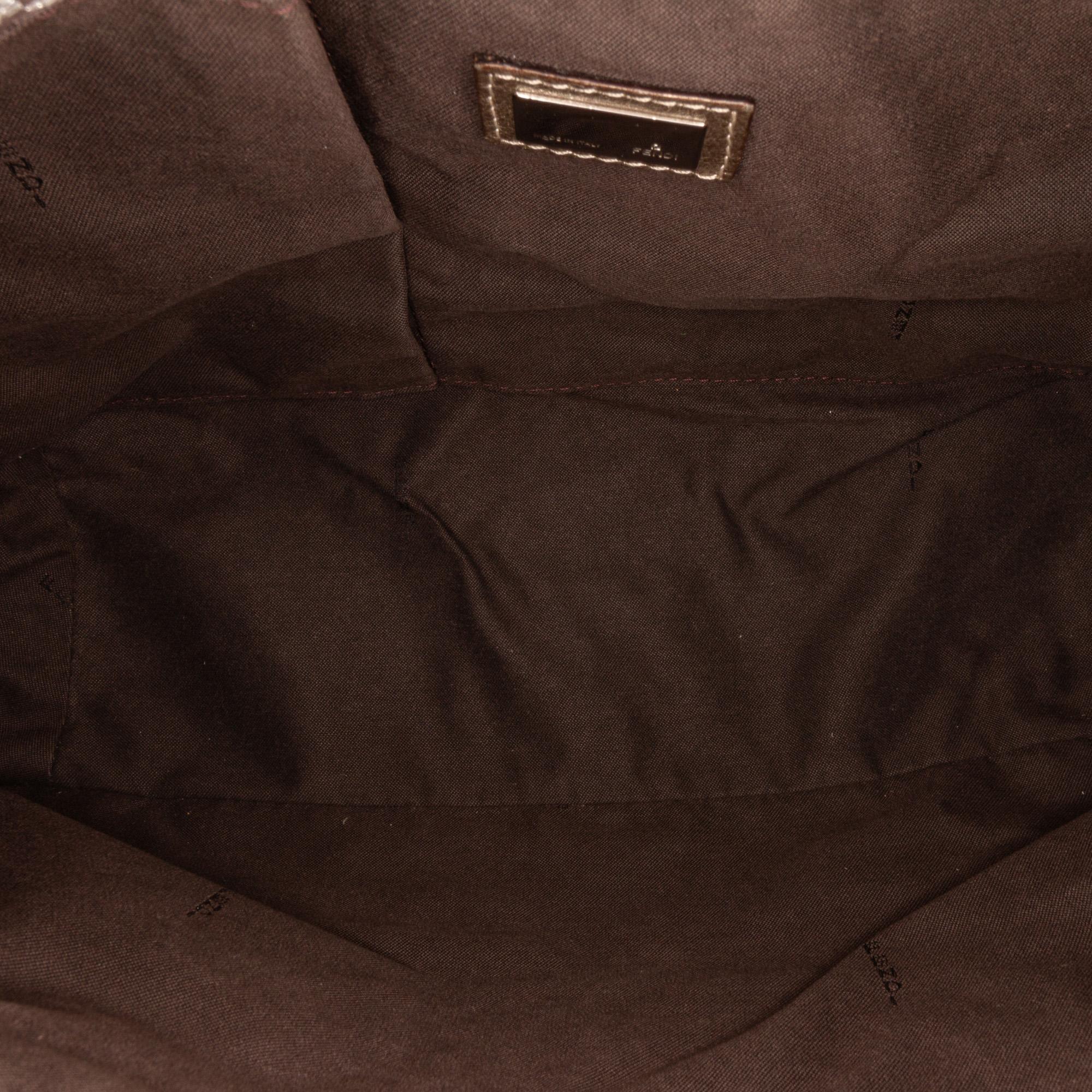 Fendi Zucchino Canvas Shoulder Bag (SHG-cQlAHb)