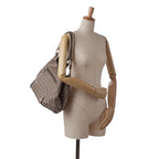 Fendi Zucchino Canvas Shoulder Bag (SHG-cQlAHb)