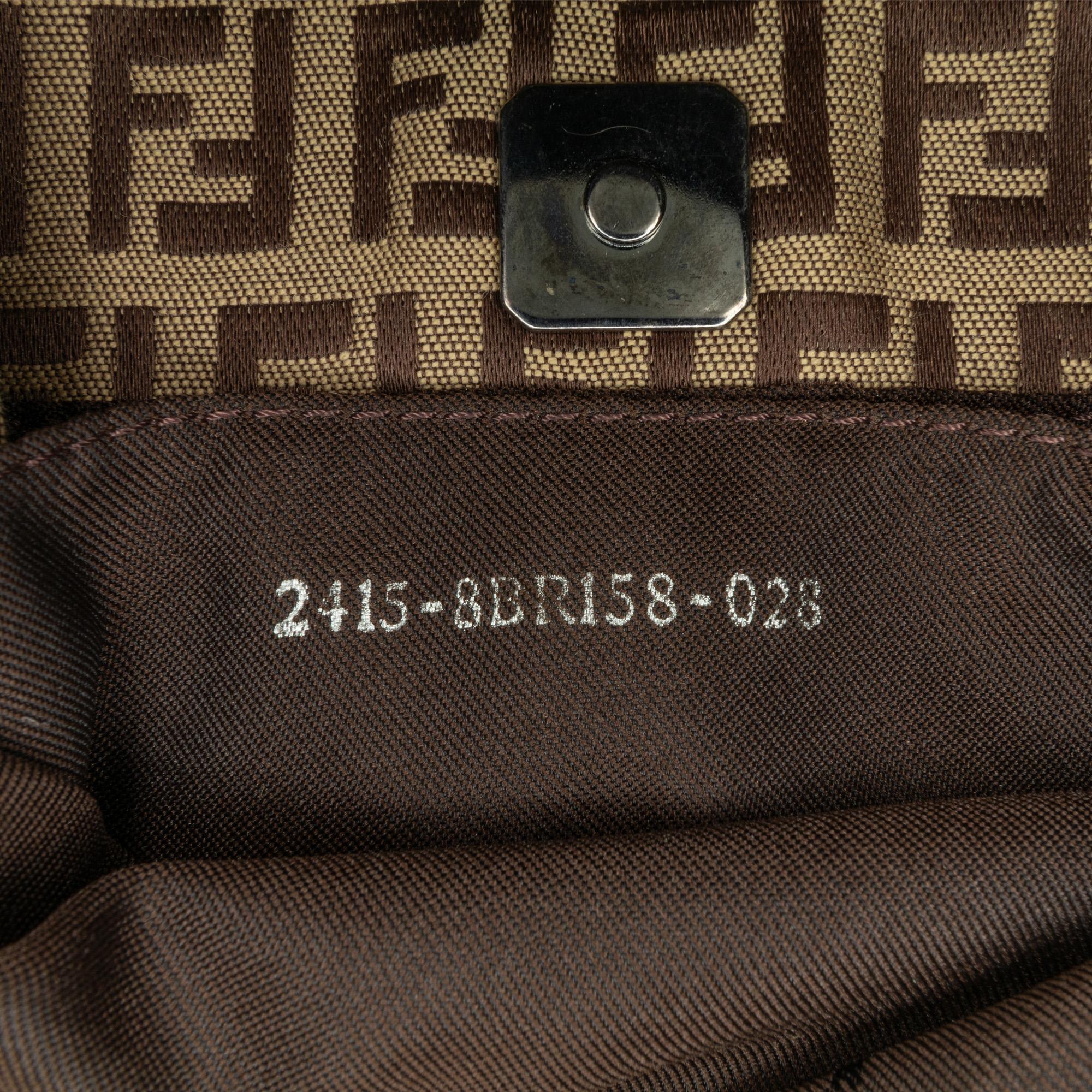Fendi Zucchino Canvas Shoulder Bag (SHG-P19PFt)