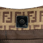 Fendi Zucchino Canvas Shoulder Bag (SHG-P19PFt)
