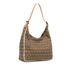 Fendi Zucchino Canvas Shoulder Bag (SHG-P19PFt)