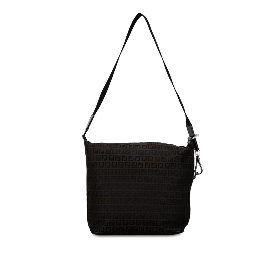 Fendi Zucchino Canvas Shoulder Bag (SHG-JdCSjr)
