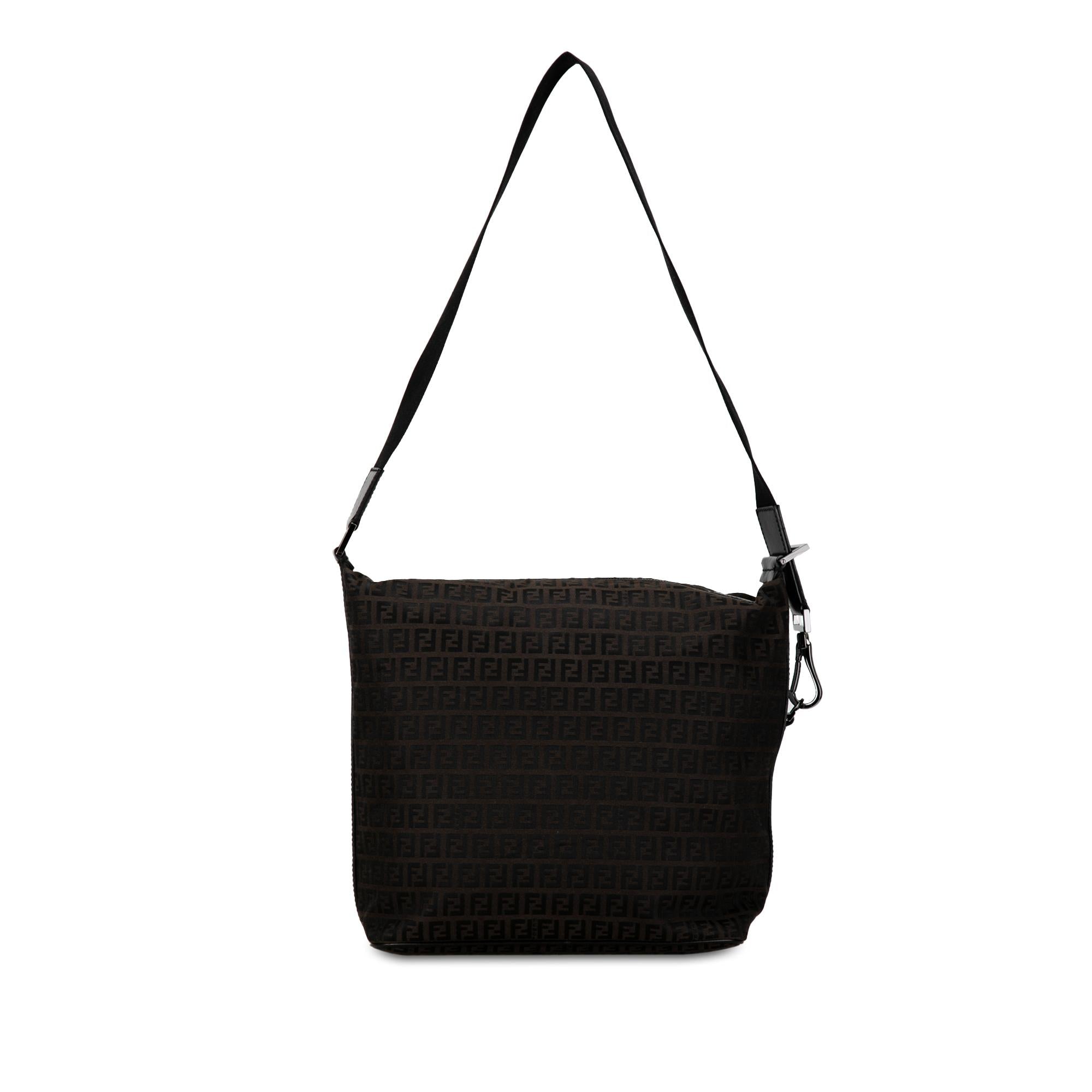 Fendi Zucchino Canvas Shoulder Bag (SHG-JdCSjr)