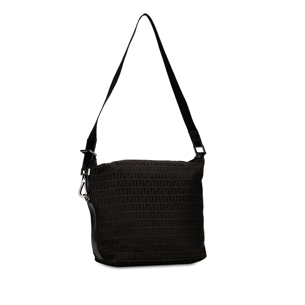 Fendi Zucchino Canvas Shoulder Bag (SHG-JdCSjr)