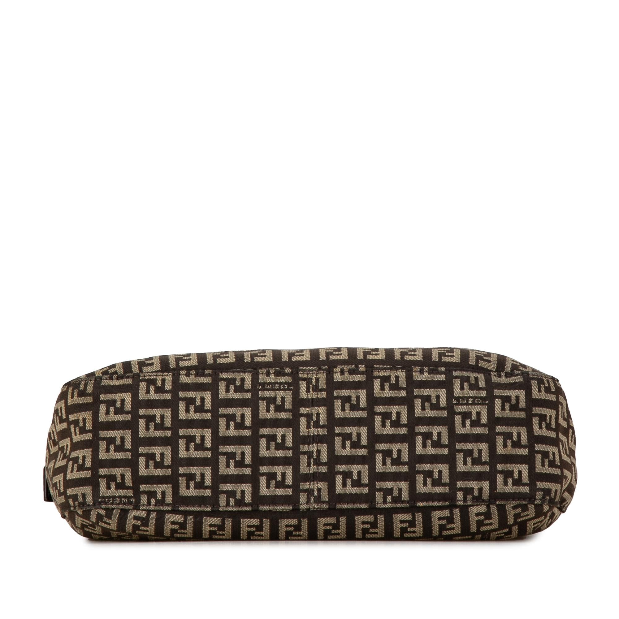 Fendi Zucchino Canvas Shoulder Bag (SHG-P7VQCL)