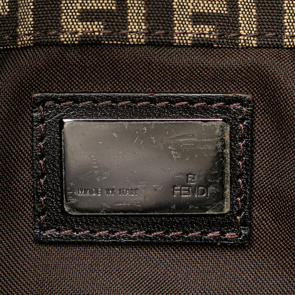 Fendi Zucchino Canvas Shoulder Bag (SHG-P7VQCL)