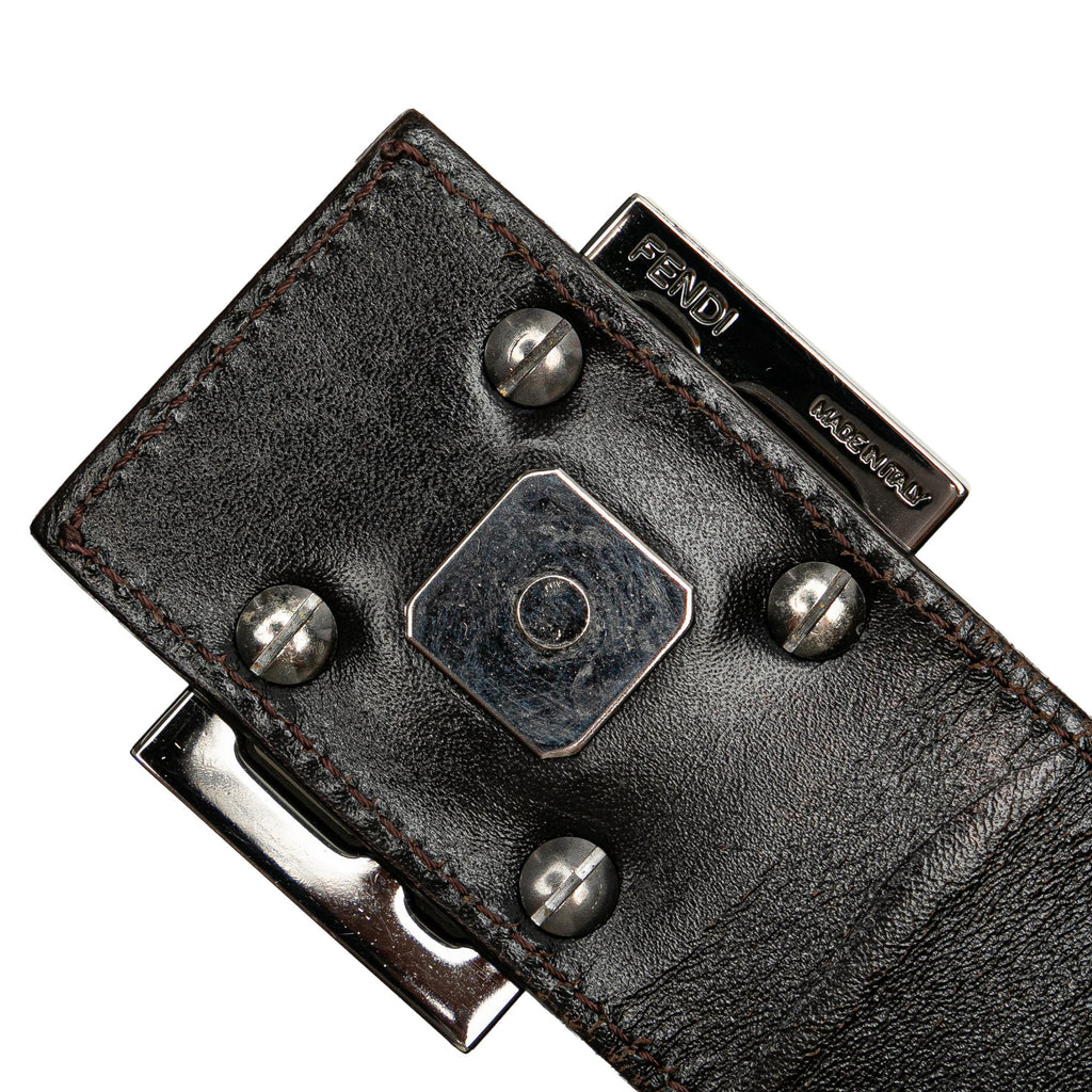 Fendi Zucchino Canvas Shoulder Bag (SHG-P7VQCL)