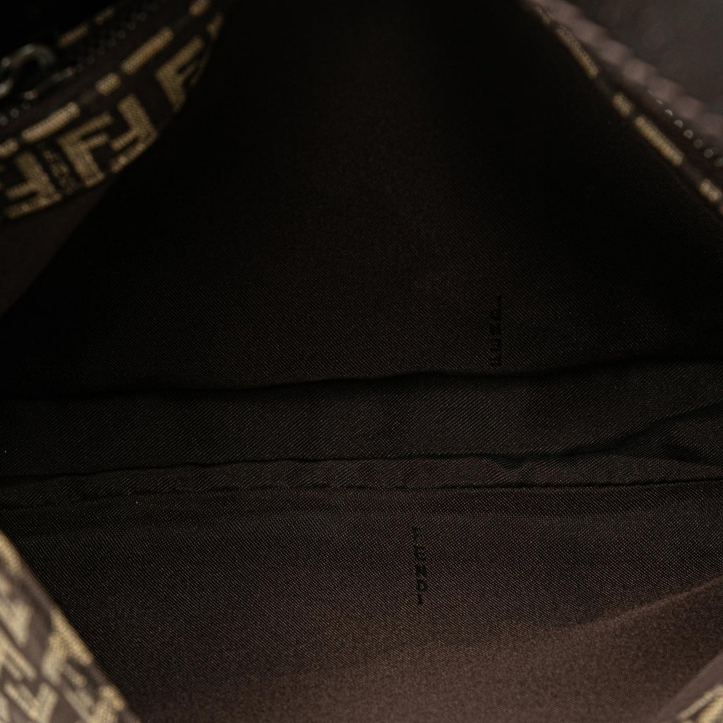 Fendi Zucchino Canvas Shoulder Bag (SHG-P7VQCL)