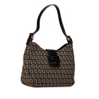 Fendi Zucchino Canvas Shoulder Bag (SHG-wxfU66)