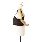 Fendi Zucchino Canvas Shoulder Bag (SHG-XMKqeE)