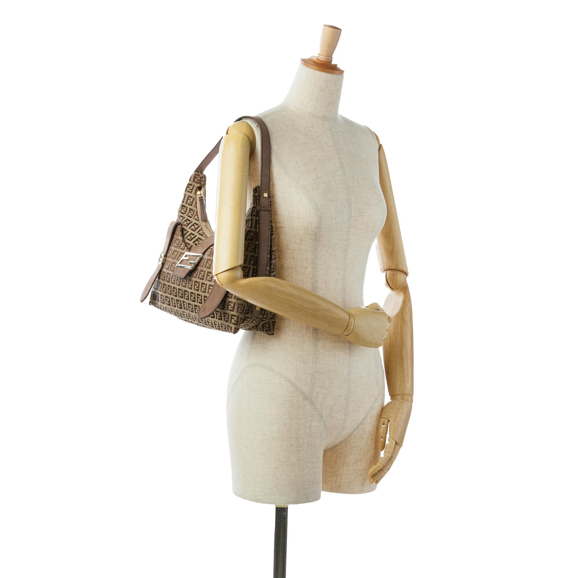 Fendi Zucchino Canvas Sweet Hobo (SHG-3fSaD1)