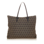 Fendi Zucchino Canvas Tote Bag (SHG-27213)