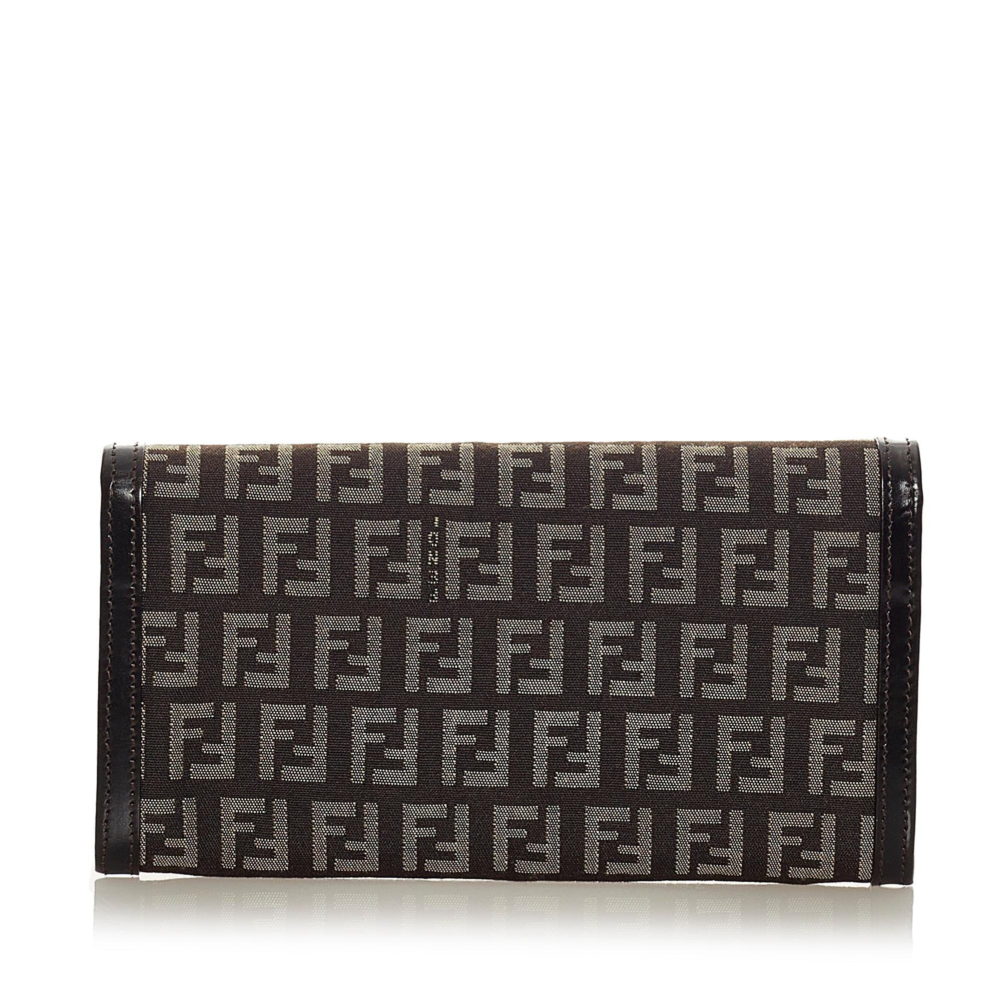 Fendi Zucchino Canvas Wallet (SHG-27187)
