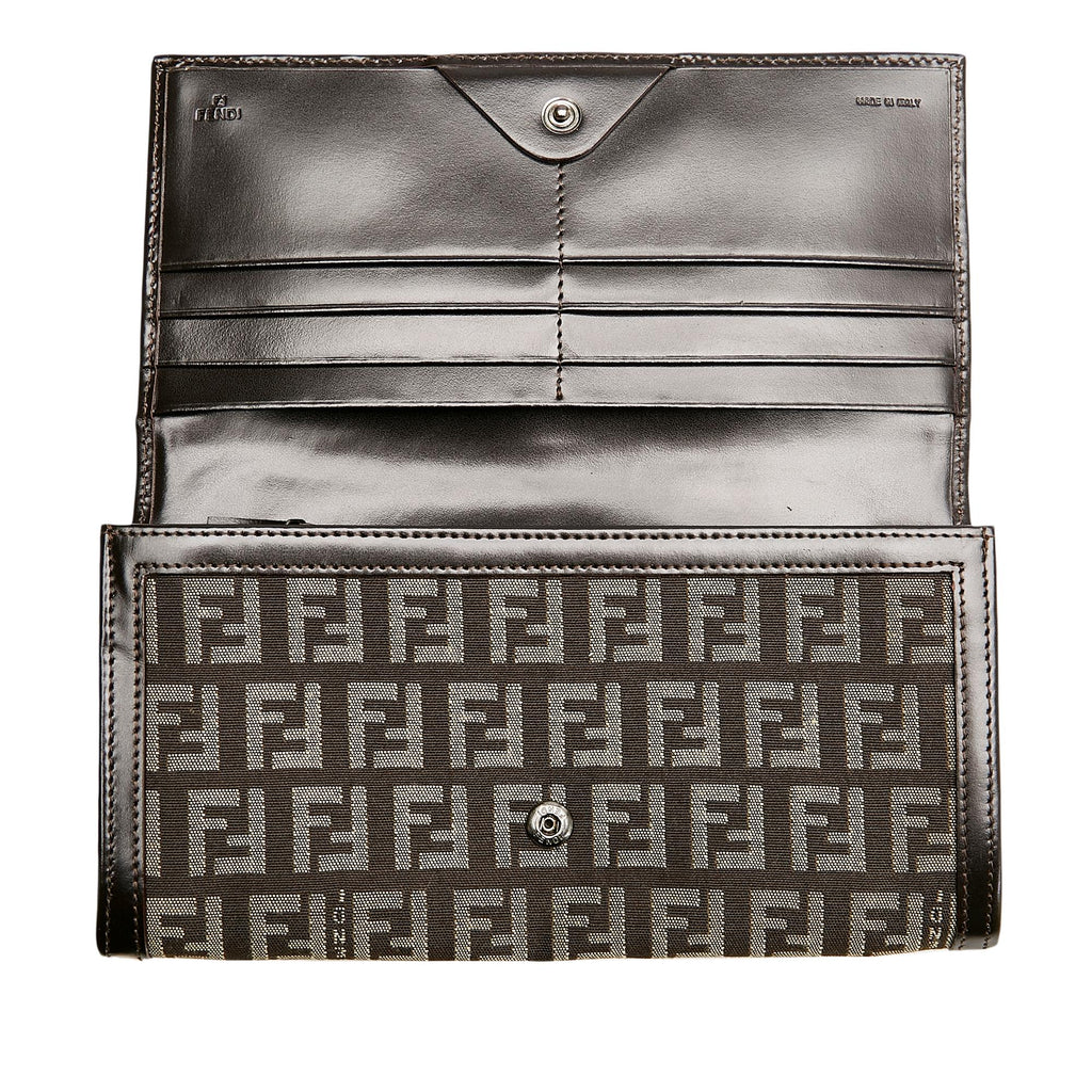Fendi Zucchino Canvas Wallet (SHG-27187)