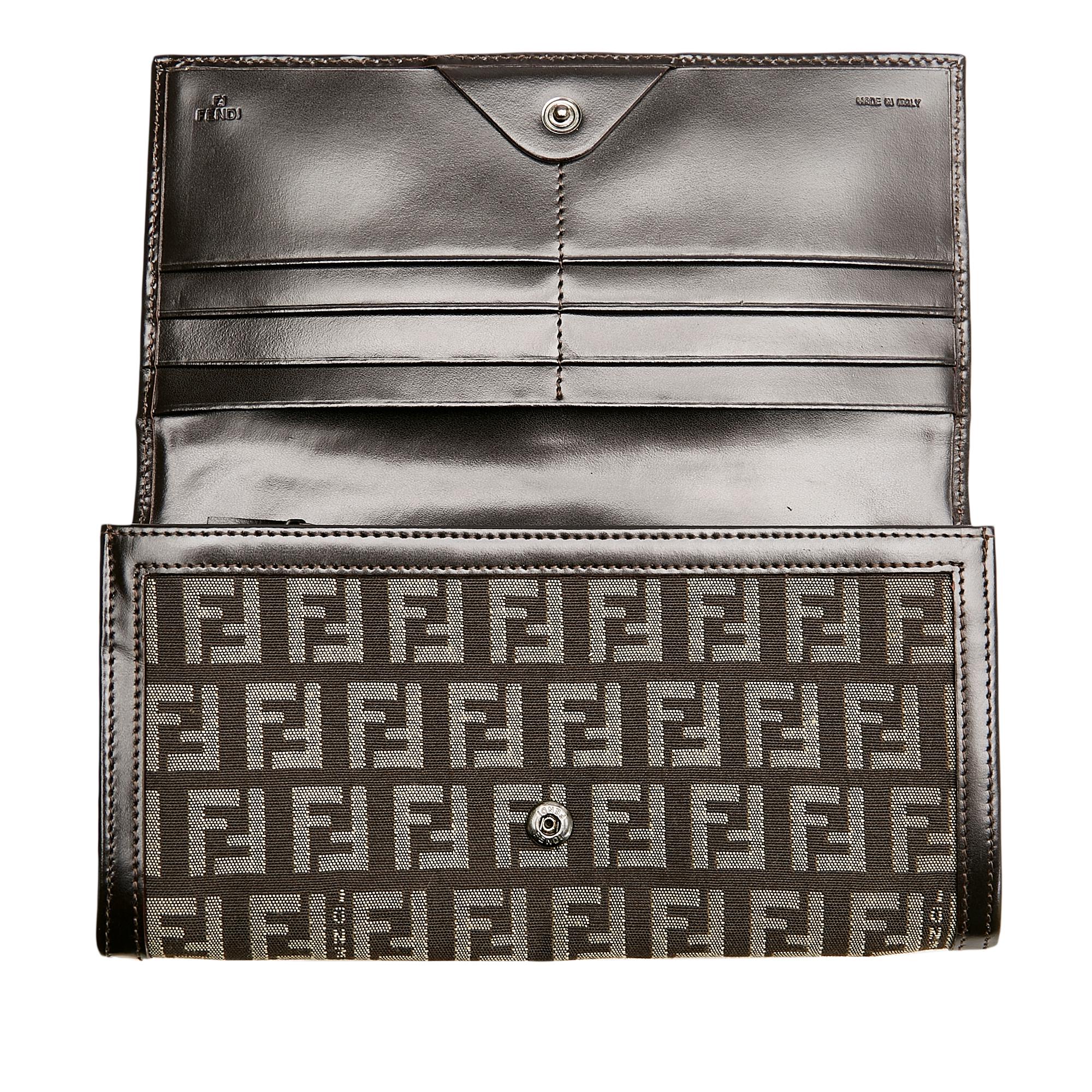 Fendi Zucchino Canvas Wallet (SHG-27187)