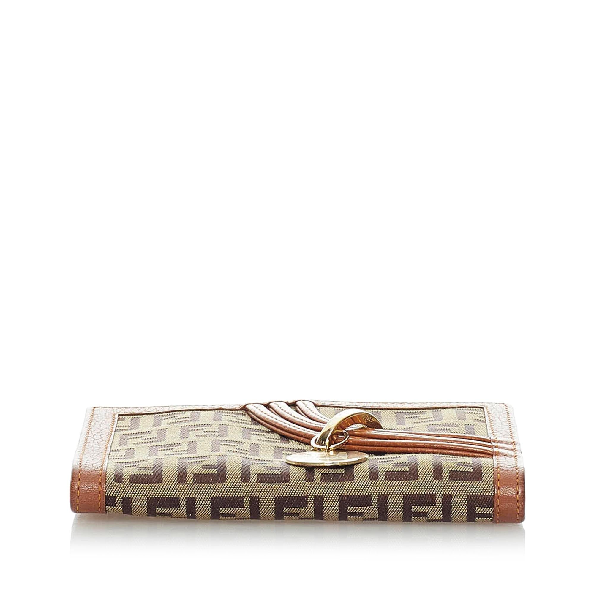 Fendi Zucchino Canvas Wallet (SHG-33654)