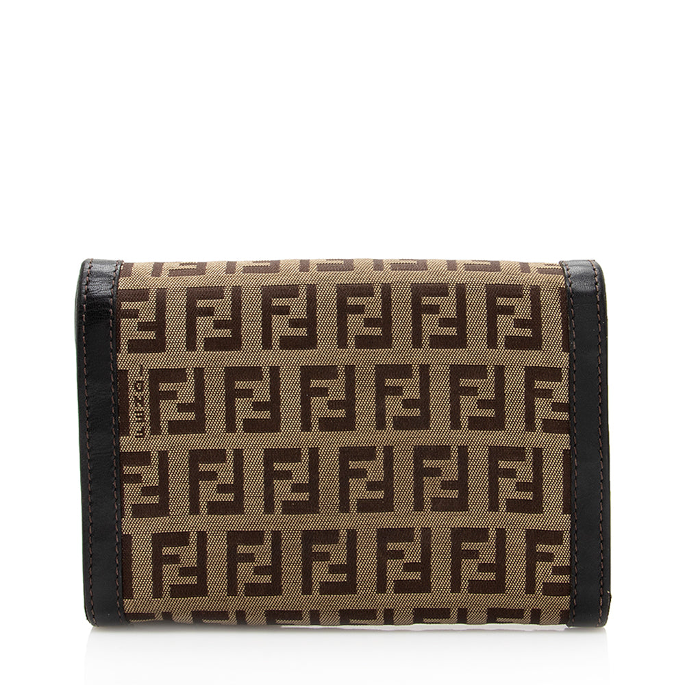 Fendi Zucchino Compact Wallet (SHF-19781)