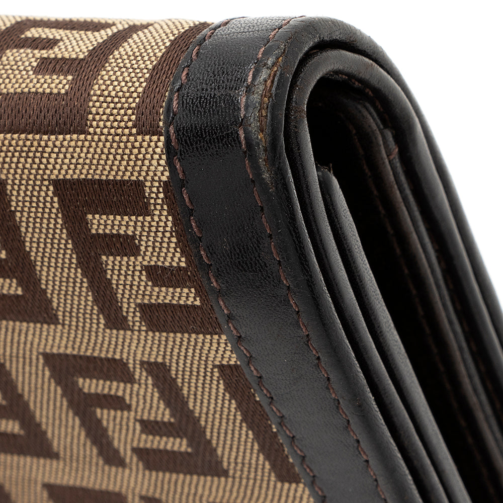 Fendi Zucchino Compact Wallet (SHF-19781)