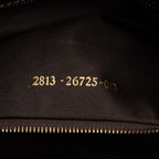 Fendi Zucchino Crystal Double Flap Shoulder Bag (SHG-wzAbEZ)
