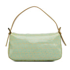 Fendi Zucchino Crystal Double Flap Shoulder Bag (SHG-OsinNf)