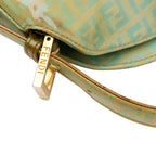 Fendi Zucchino Crystal Double Flap Shoulder Bag (SHG-OsinNf)